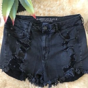 Gently Used AE Distressed Denim Short